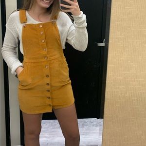 Mustard Overall Dress